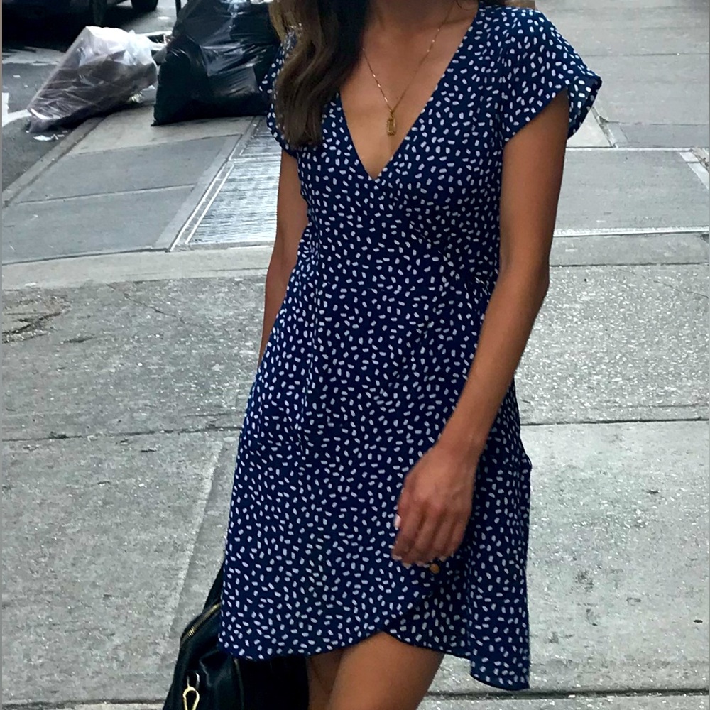 Crossover V-Neck Summer Dress